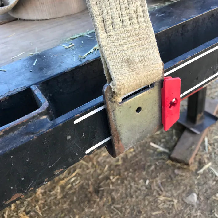 StrapEaze effortlessly attaches to the metal hooks of your cargo straps