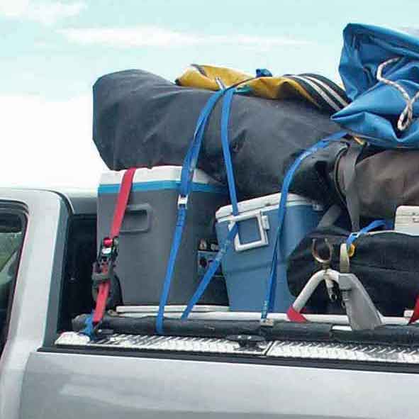 StrapEaze makes it easy for weekend warriors to secure bags and gear on truck beds and rooftops